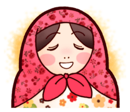 Matryoshka in Blue sticker #3198475