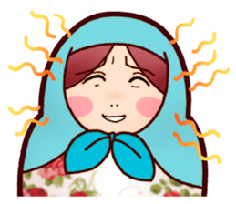 Matryoshka in Blue sticker #3198476
