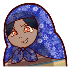 Matryoshka in Blue sticker #3198477