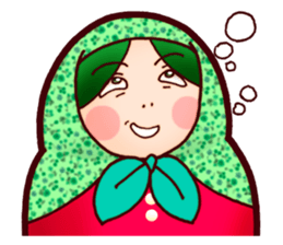 Matryoshka in Blue sticker #3198483