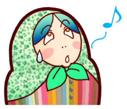 Matryoshka in Blue sticker #3198488