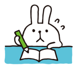 Marshmallow rabbit sticker #3198691