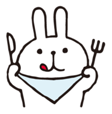 Marshmallow rabbit sticker #3198693