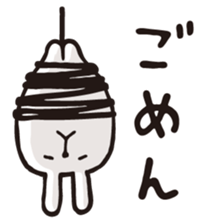 Marshmallow rabbit sticker #3198694