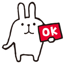 Marshmallow rabbit sticker #3198695