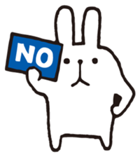 Marshmallow rabbit sticker #3198696