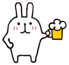 Marshmallow rabbit sticker #3198698