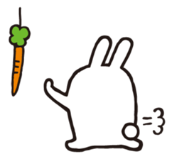 Marshmallow rabbit sticker #3198702