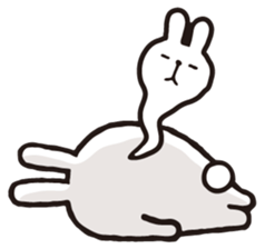 Marshmallow rabbit sticker #3198703