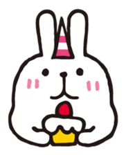 Marshmallow rabbit sticker #3198730
