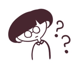 Girl of mushroom head. sticker #3199935