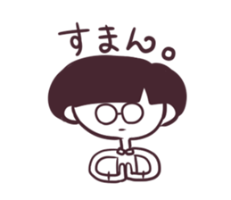 Girl of mushroom head. sticker #3199936
