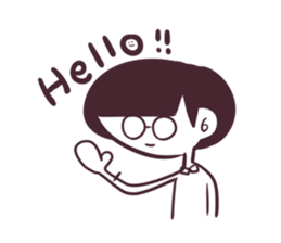 Girl of mushroom head. sticker #3199937