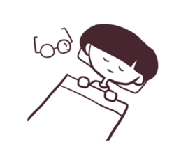 Girl of mushroom head. sticker #3199940