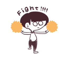 Girl of mushroom head. sticker #3199941