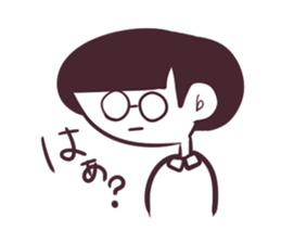 Girl of mushroom head. sticker #3199942