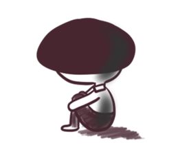 Girl of mushroom head. sticker #3199944