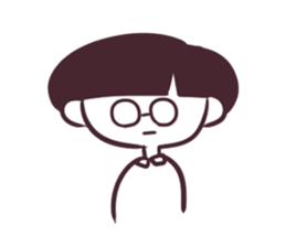 Girl of mushroom head. sticker #3199946