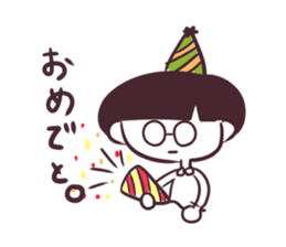 Girl of mushroom head. sticker #3199951