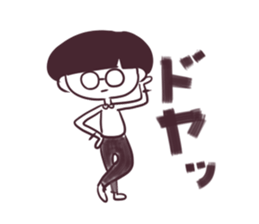 Girl of mushroom head. sticker #3199955