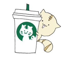 College student cat sticker #3200263