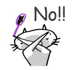 Badminton Cat!! in English sticker #3200419
