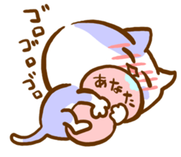 The cat languid basically sticker #3201602