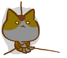 The cat languid basically sticker #3201607