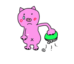 kawaii pigs and cute pigs 3. sticker #3201701