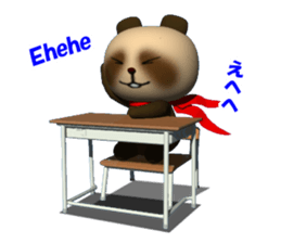 School in Tanu of a red scarf sticker #3201736