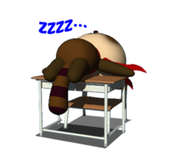 School in Tanu of a red scarf sticker #3201746