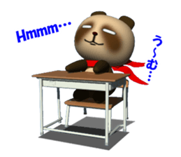 School in Tanu of a red scarf sticker #3201752