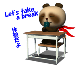 School in Tanu of a red scarf sticker #3201755