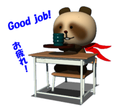 School in Tanu of a red scarf sticker #3201756