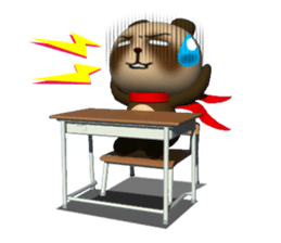 School in Tanu of a red scarf sticker #3201762