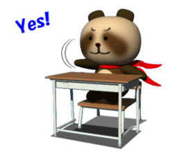 School in Tanu of a red scarf sticker #3201763