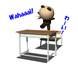 School in Tanu of a red scarf sticker #3201766