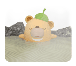 Acorn bear 3D sticker #3202308