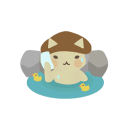 Cat of Mushroom sticker #3202654
