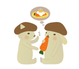 Cat of Mushroom sticker #3202663