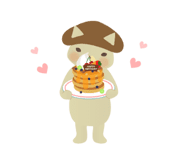 Cat of Mushroom sticker #3202666