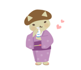 Cat of Mushroom sticker #3202669