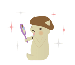 Cat of Mushroom sticker #3202688