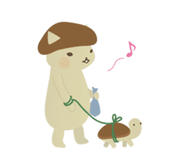 Cat of Mushroom sticker #3202689