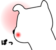 White dog Pochi sticker #3202834