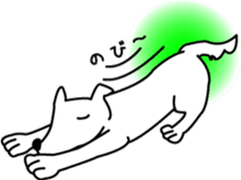 White dog Pochi sticker #3202850