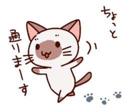 stamp of the Small Siamese cat sticker #3202998