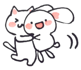 Don't need words.Cat & Bunny.2 sticker #3203132