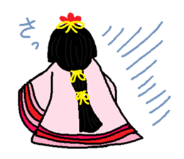 Fleeing, bloody samurai sticker #3203242