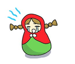 Matryoshka 3sisters sticker #3203776